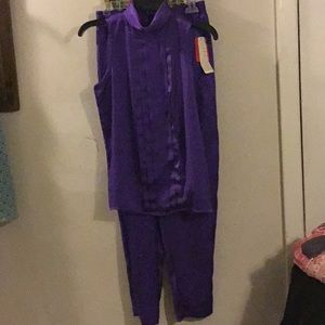 Cute Purple Counterparts Pants Set